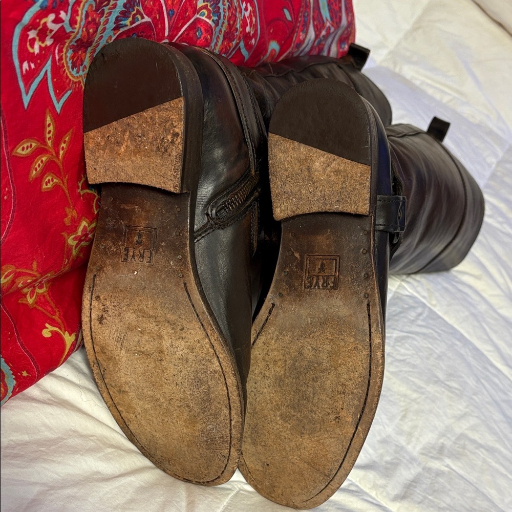Frye Rich Congac Leather Riding Boots - Picture 9 of 16